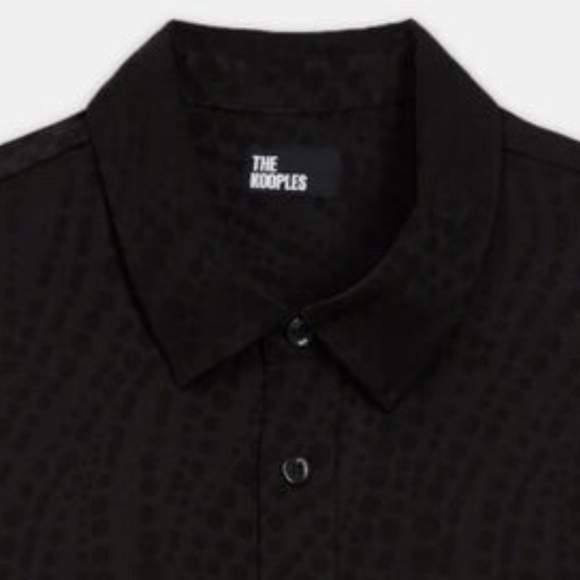 NWT | The Kooples Pearls Print Jacquard Shirt | Sz M - Picture 4 of 4